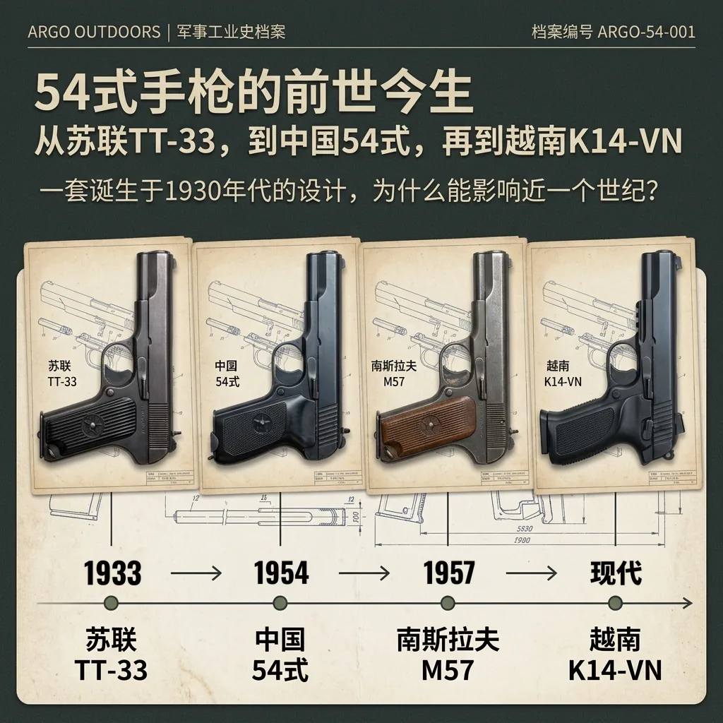 你以为54式只是中国枪？它的家族横跨了近100年